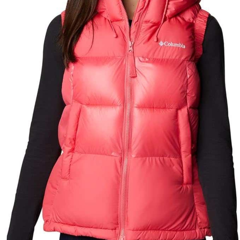 Columbia Women's Pike Lake Ii Insulated Vest Size S Color: Bright Geranium